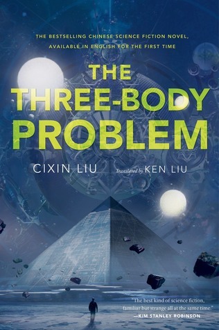 Book Cover of The Three-Body Problem. A science fiction novel by Chinese author Liu Cixin, which explores the consequences of an alien invasion and the possibility of a dark forest state, where civilizations hide from each other to avoid annihilation.